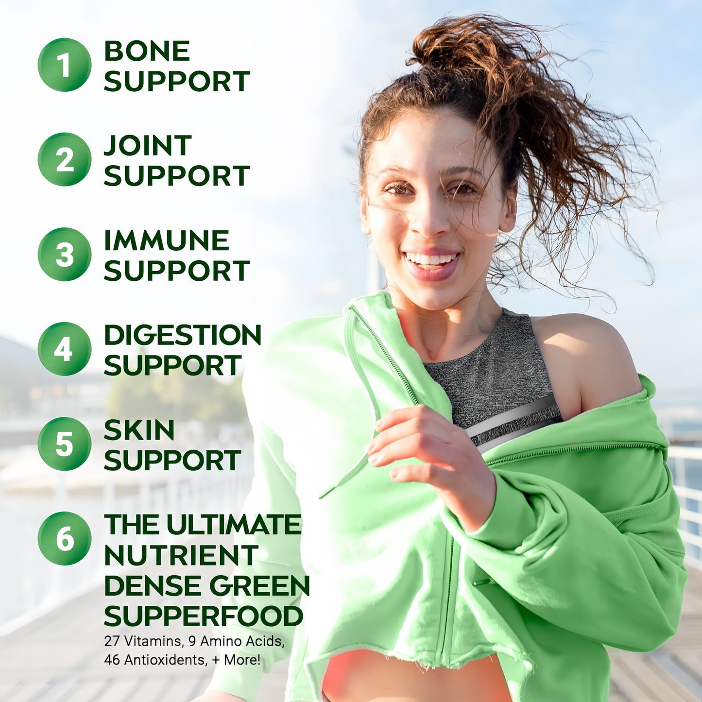 Rosabella Moringa+ Capsules - Pure Moringa Powder, Energy, Skin, Immune & Gut Health Superfood, Rich in Antioxidants, Essential Vitamins & Amino Acids, Natural Green Superfood Supplement - 60 Count